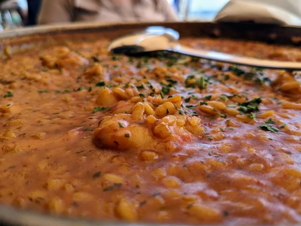 Paella marisco restaurante 4 Nudos