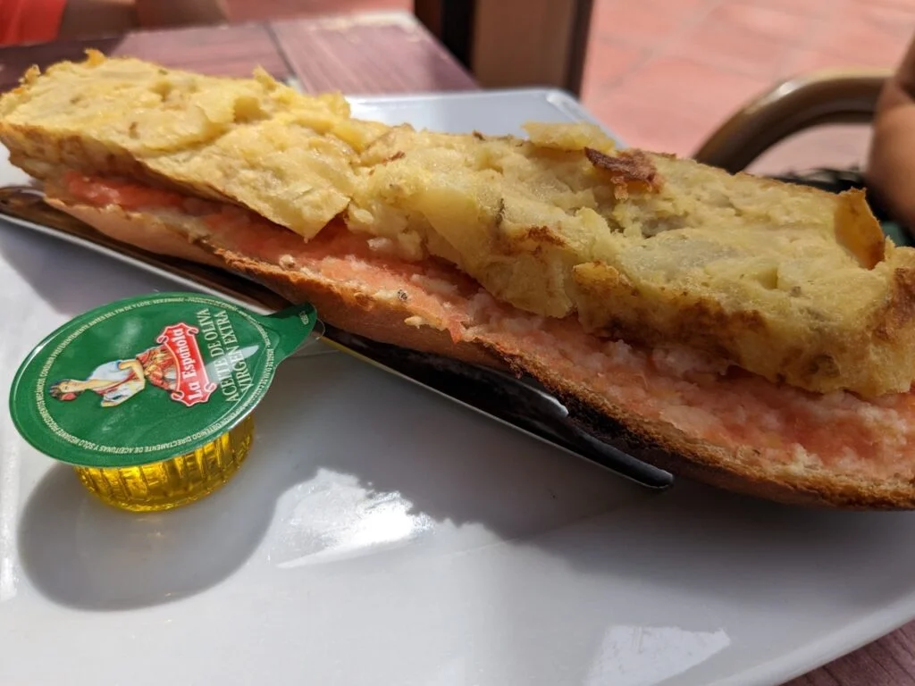 Tostada tortilla Café Andrea